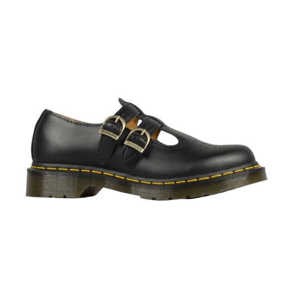 DR MARTENS WOMEN'S 8065 MARY JANE BLACK SMOOTH SIZE 7 MEN OR 8 WOMEN - Picture 1 of 1